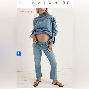 Crop Maternity Jeans